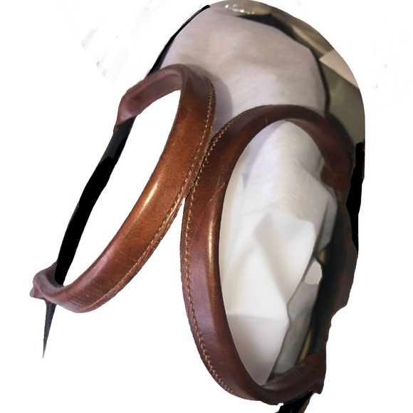 MRALPH LAUREN Black Watch Plaid Oversized Coated Canvas Brown Leather Travel Bag - Picture 8 of 16